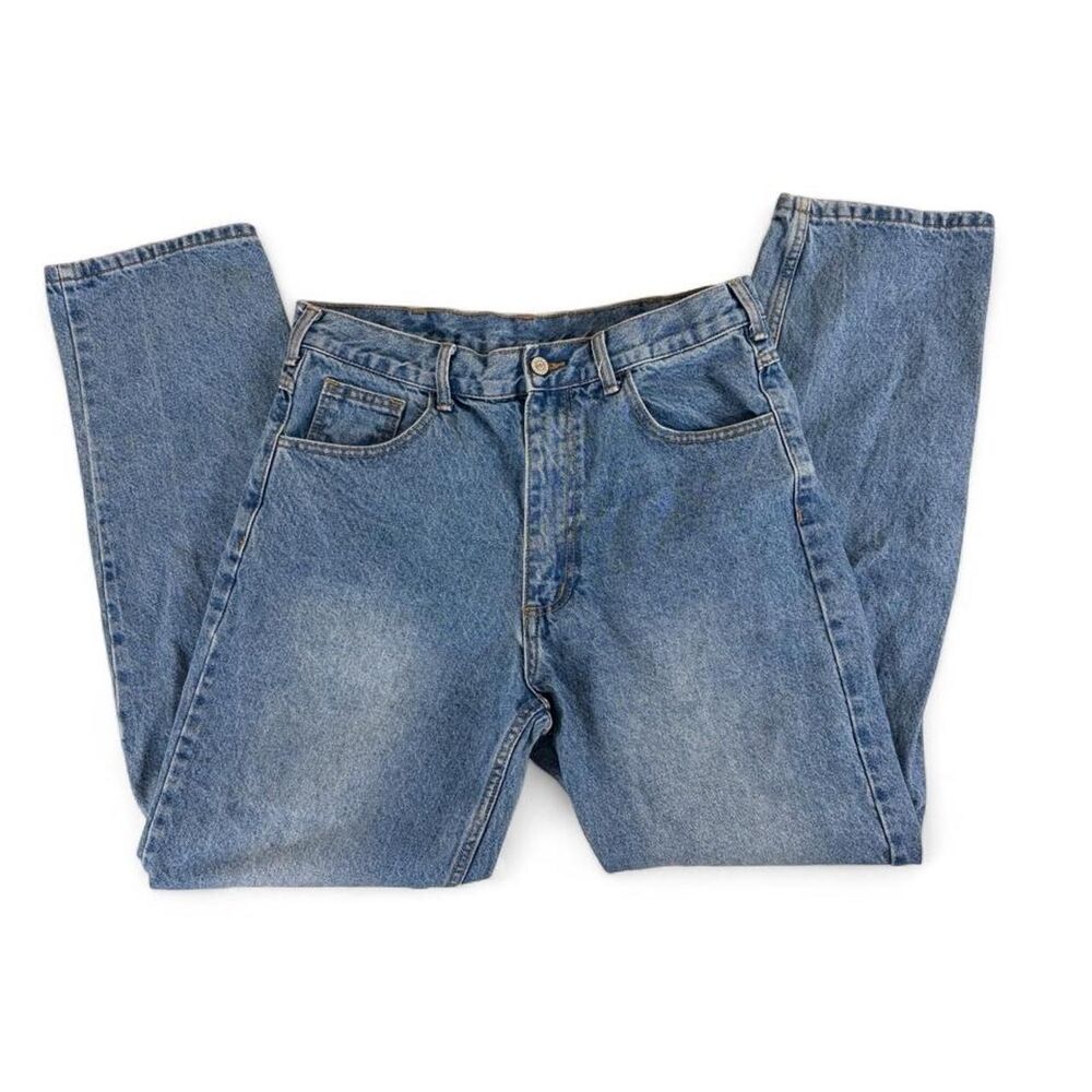 Vintage Y2K Brandy Melville / J. Galt jeans with Yellow Rat Bastard button
